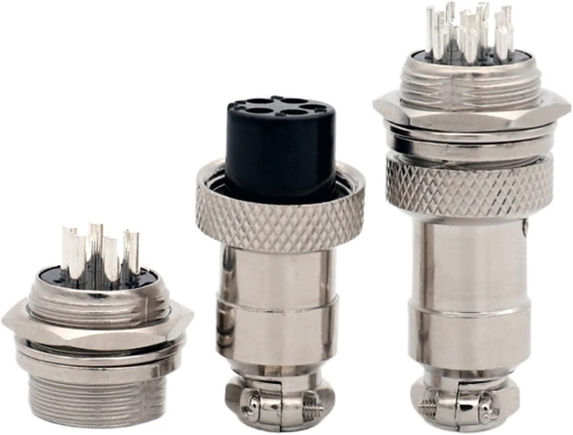 Air Socket Connector GX16 2P 3P 4P 5P 6P 7P 8P 9P(3pcs,6p)