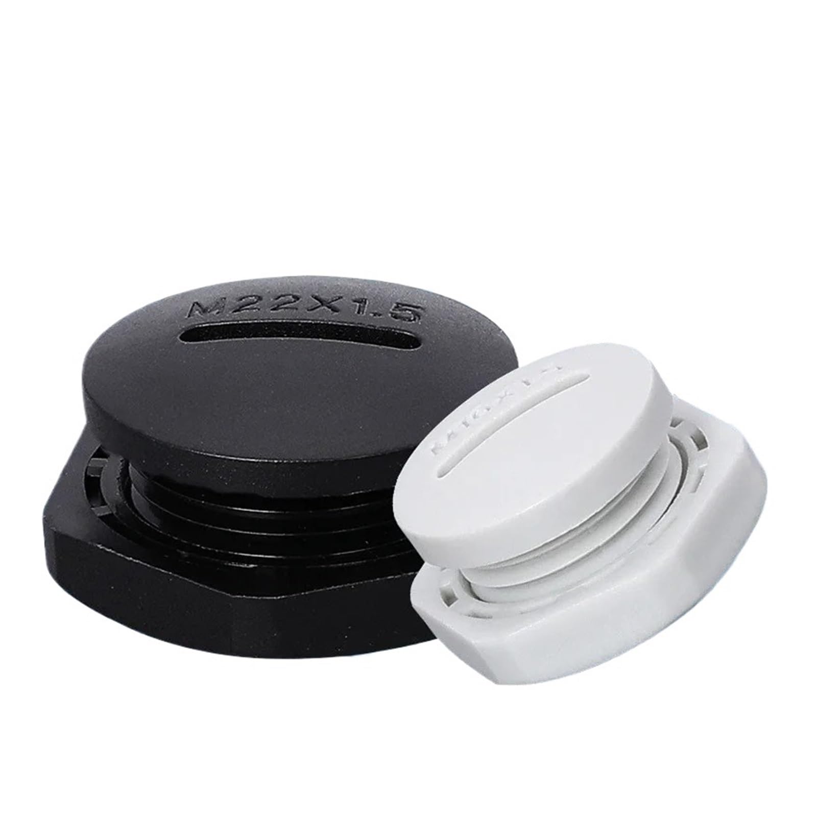 Prensaestopas Tapón Ciego 10 Uds empaquetado IP68 PA66 Cable de nailon tapón ciego glándula tapas de extremo de tornillo for juntas PG blanco | White For PG36