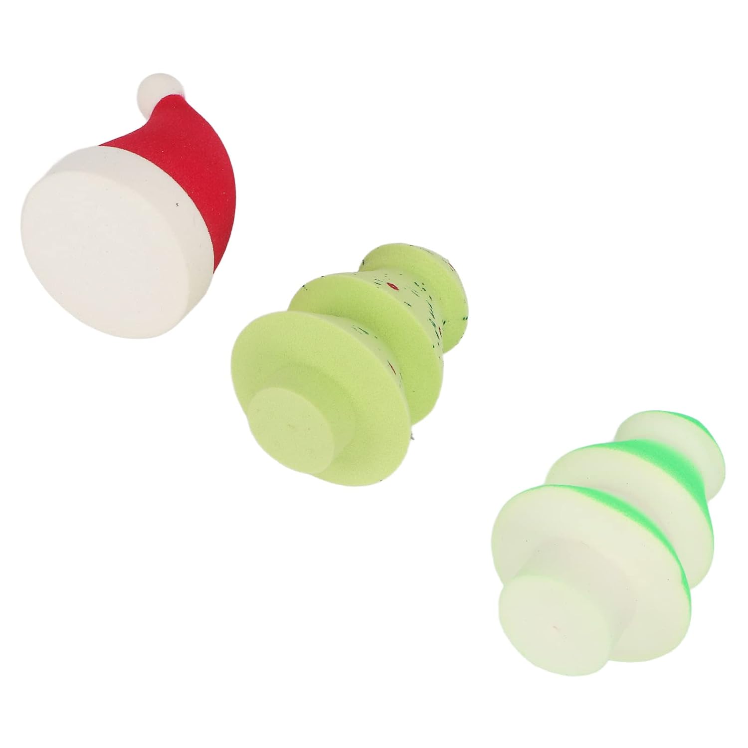 3pcs Christmas Themed Makeup Sponge Set, High Elasticity Breathable Beauty Sponges for Liquid Cream Blending, excellent for All Skin Types, Saves Cosmetics and Creates Delicate Mak