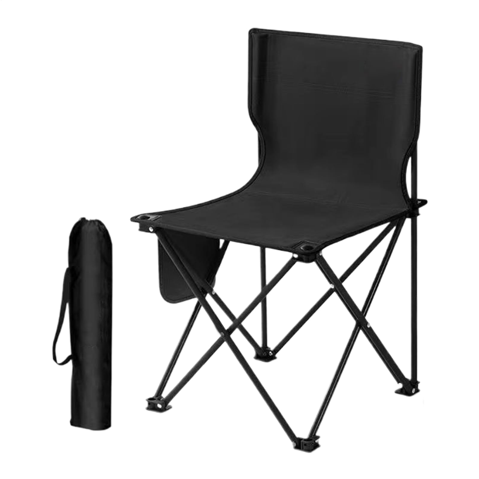 Sedia pieghevole, sedia da campeggio pieghevole - Sedia esterna portatile | Supporto 286 lb, attrezzatura da campeggio con borsa portaoggetti per il viaggio Picnic Beach Festival Festival Trekking