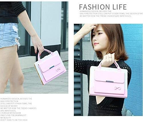 IPad Mini 1/2/3/4 Case,Gemwon Lovely Handbag for Kids,Synthetic Leather Magnetic Stand Cover with Auto Sleep/Wake Function for IPad Mini 1 Mini 2 Mini 3 Mini 4 - Pink