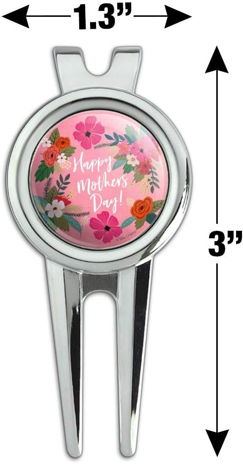 review GRAPHICS & MORE Happy Mother's Day Mom with Flowers Golf Divot Repair Tool and Ball Marker