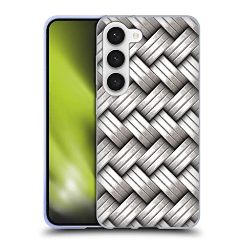 Funda de Gel Suave Samsung S23 Protector de Silicona LebensArt Plata Encanto Carcasa Antigolpes