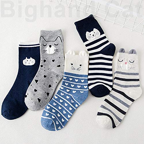 Iig 3-6 Pairs Womens Cute Animal Patterned Funny Novelty Cotton Crew Socks (Multicolour03) #TOP3