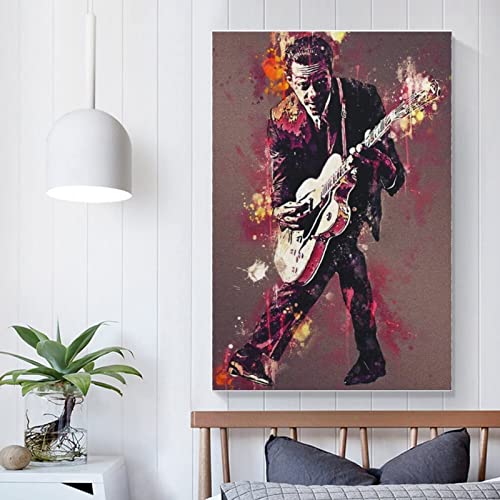 Tableau toile Chuck Berry dipinti décoration séjour - 4