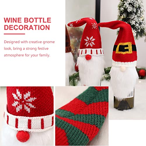 Couvercle de bouteille de vin gnome et couvre-bouteille d'alcool