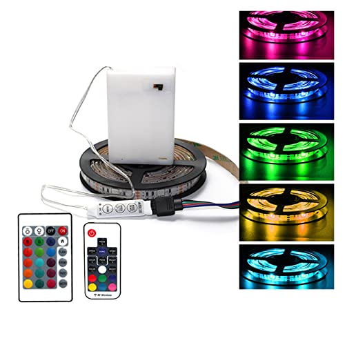 Cinta LED flexible de 5 V con mando a distancia para decoración interior 5