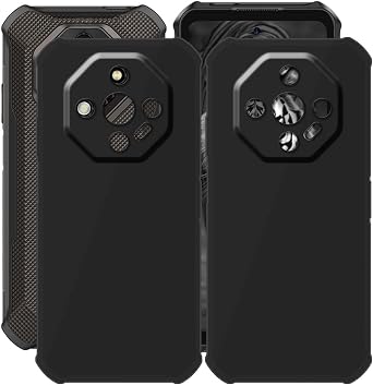 for Ulefone Armor X16 Pro Case, 2 Pieces Shockproof Soft TPU Bumper Shell, 360 Drop Protection Shell Ultra-Thin Soft Silicone Cover for Ulefone Armor X16 Pro 6.56" - Black