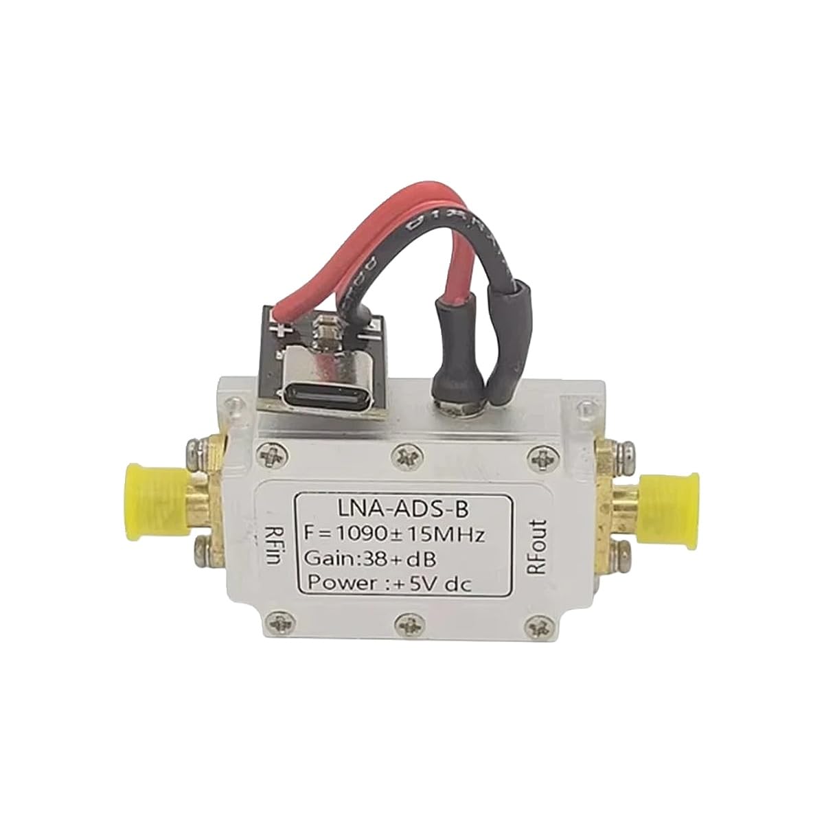 Bandpass RIF Module RIF Amplifier Gain Amplifier 1090MHz 5V Type-C Povver Suppli LNA ADS-B