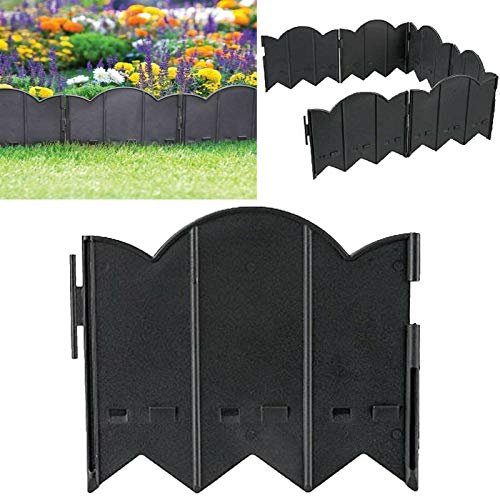 Simple Home & Living Weather Resistant Garden Edging Lawn Flowerbed Border Patio Fencing Boards (16 panels - 3.32m)