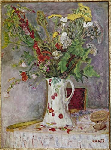 Toile fleurs Pierre Bonnard pour habiller un grand mur vide 60x90cm