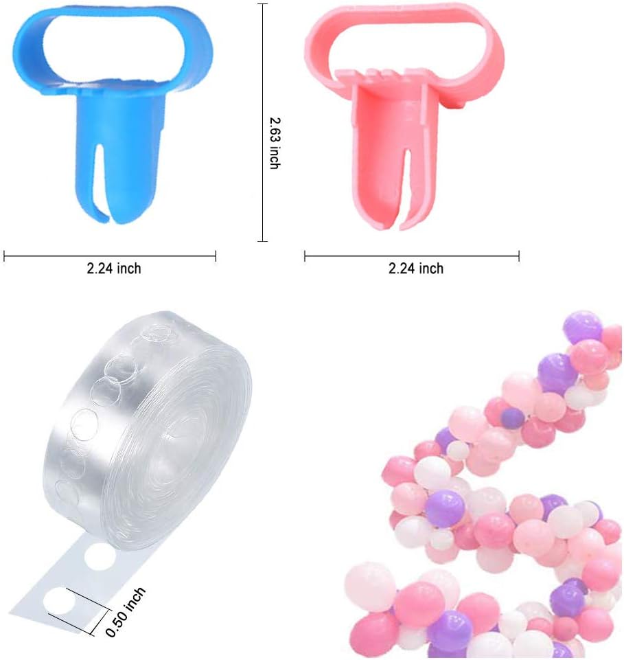 RUMOONLIN Balloon arch kit and Balloon Garland Kit10m Stronger Balloon Garland Strips 2 Balloon Tie Tools for Ballon Arch kits Suitable for Birthday Wedding Party : Home & Kitchen