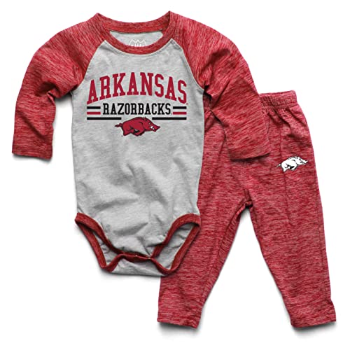 Image of Wes and Willy Baby College Sports Fan Long Sleeve One Piece and Pant Set