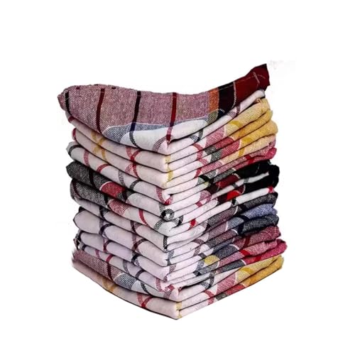 Image of Kitchen Cloth /Cotton Duster /Napkins for Chapati, Roti, Cooking, Cleaning, Dusting Multi Purpose use (Multipurpose Cotton Cloth, 6) (6)