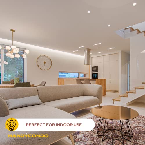 Handycondo-23 Watt Cfl Gu24 Light Bulb With Two Prongs - T2 Mini Spiral Light Bulbs 3500K - 120V 60Hz Neutral White Light 1600Lu - Twist Lock Compact Fluorescent Light Bulbs For Indoor Use -4 Pack Ul #TOP6