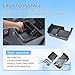 EDBETOS Center Console Organizer Tray Compatible with 2005-2021 Nissan Frontier Console Insert Tray Secondary Armrest Storage Box ABS Plastic Interior Accessories