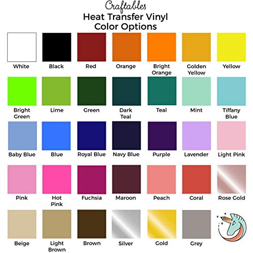 Craftables Grey Heat Transfer Vinyl Roll Htv 6 Ft. - Easy To Weed Tshirt Iron On Vinyl For Silhouette Cameo, Cricut, Heat Press, All Craft Cutters #TOP1