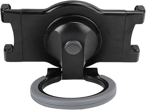 Miniatura 3 de SUNGOOYUE Tablet Desktop Stand, 360 Degree Rotating Holder, 7-10 Inch Universal Mount, ABS and Silicone Construction, Black or White, Portable