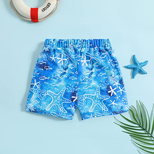 Calções de banho de praia de secagem rápida para bebês meninos e bebês