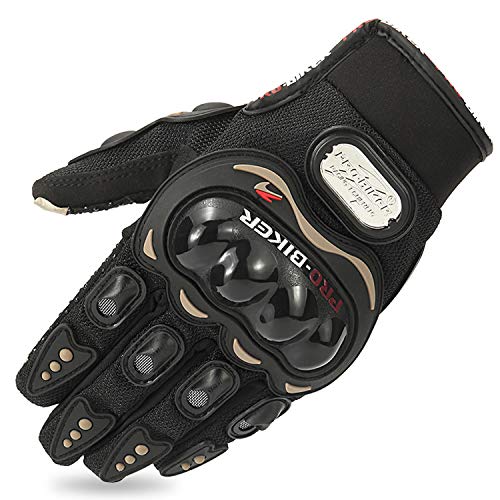 Luvas de ciclismo Pro-Biker com tela sensível ao toque, luvas de couro para motociclismo, motociclis
