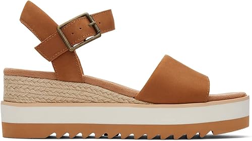 TOMS Women's Diana_Ballet Pink Sneaker, marrón (Tan Leather), 36.5 EU