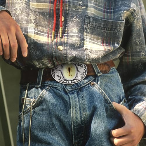 Image of Cowboy Belt Buckle for Men Longhorn Bull Belt Buckles Men Vintage Texas Buckle for Women Cowboy Cowgirl Belt Buckle