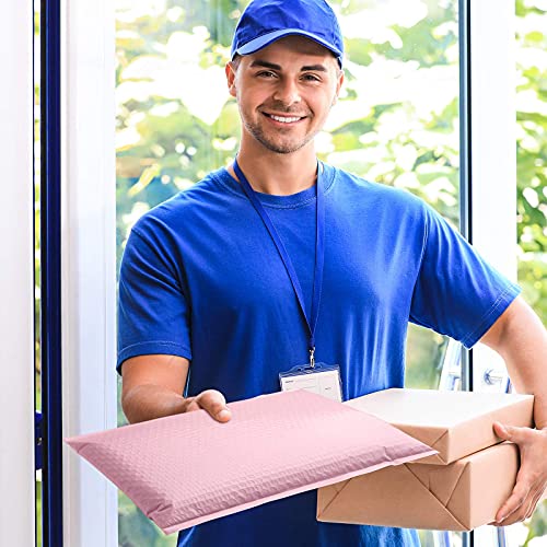 Image of Metronic Bubble Mailers 10.5x16 Inch 250 Pack Light Pink Bubble Mailer Usable Size 10.5x15 inch Self Seal Waterproof Padded Envelopes for Packaging, Mailing, Shipping, Small Business Supplies Bulk