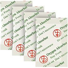O2frepak 50CC300-Pack Food Grade Oxygen Absorbers Packets for Home Made Jerky and Long Term Food Storage,With Oxygen Indicator In Vacuum Bag and 3 times Oxygen Absorption Capacity