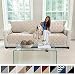 MIGHTY MONKEY Premium Reversible Sofa Slipcover, Seat Width to 78" Furniture Protector, 2" Elastic Strap, Washable Couch Slip Cover, Covers Protect from Kids, Dogs, Cats (Oversized Sofa: Beige/Latte)