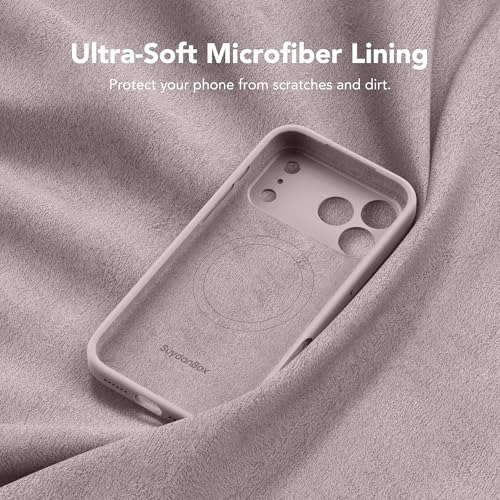 Image of Magnetic for iPhone 17 Pro Max Case, Compatible with MagSafe, [Full Camera Protection][Screen Protector] Silicone Shockproof Protective Phone Case for iPhone 17 Pro Max 6.9 inch, Hazel