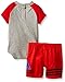 adidas Baby Ball Performance Body Shirt Set, Grey Heather, 18 Months