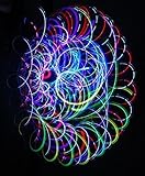 Rob's Super Happy Fun Store Crystal Bliss - Orbital Rave Light Toy - 4-Microlight LED Spinning Flywheel Light Show