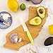 Totally Bamboo Destination California State Shaped Cutting Board, Charcuterie and Cheese Serving Board – California Gift for Home Décor or Everyday Kitchen Use