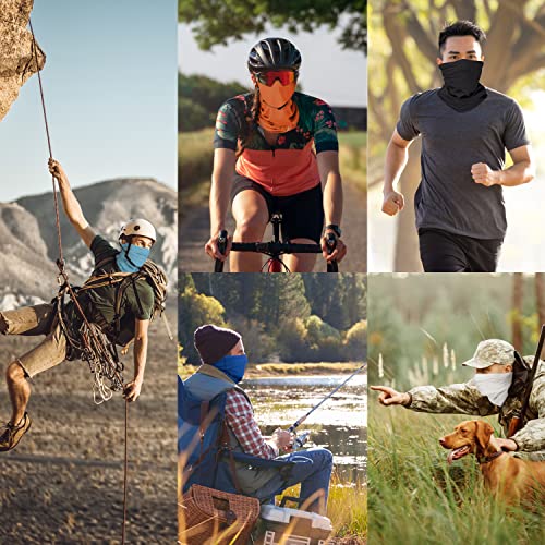 Nonzero Gravity Cooling Hood | Tactical Hoodie, Head Wrap And Neck Scarf For Cycling, Biking And Sports (12-in-1, Blue)