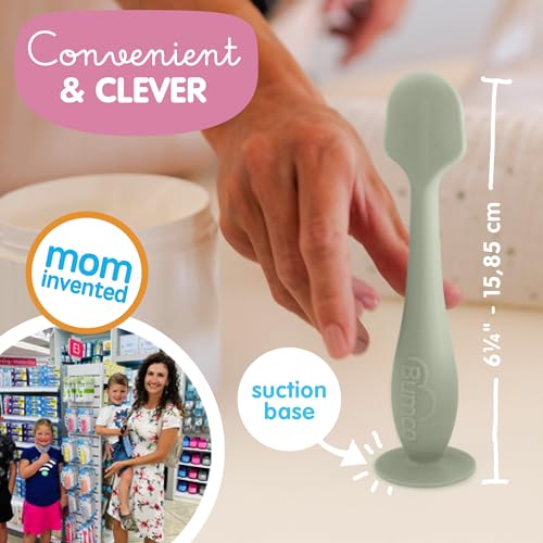 Image of Bumco Baby Bum Brush - Diaper Cream Spatula Applicator (Sage Green)