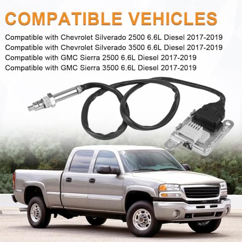 Sensor de NOx downstream compatible Chevrolet Silverado 6.6L Diesel 2017-2019 miniatura 2
