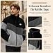 DRALOFAO Fleecejacke Herren Damen Warm Winter Sherpa Jacke Patchwork Teddyfleece Jacke Oberbekleidung Teddy Fleece mit Stehkragen Winterjacke mit durchgehendem Reißverschluss Mode Plüschjacke