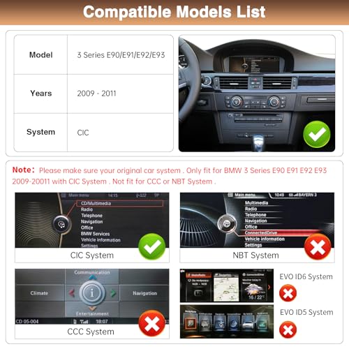 Radio Android Auto 8.8 pulgadas para BMW Series 3 E90-E93 miniatura 2