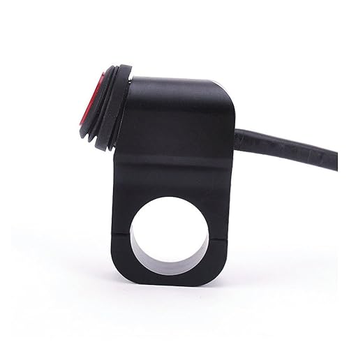Miniatura 3 de Interruptor de control impermeable para manillar de motocicleta de 12 V, aluminio CNC para manillar de menos de 78 pulgadas, 0.906 in (0.866 in) de