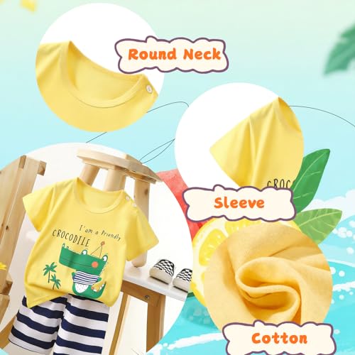 Image of LMYOVE Casual round-neck short-sleeved T-shirt and short suit summer beachwear