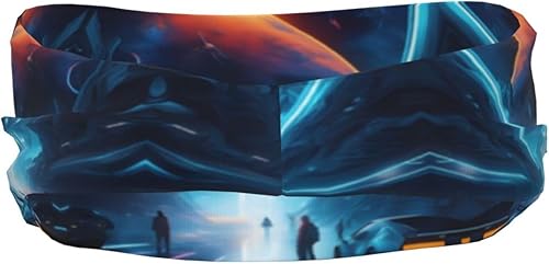 Miniatura 3 de Science Fiction Future Fashionable Sports Decorative Sweatband Soft Comfortable Breathable Sweat-Wicking Good Elasticity Available in All Seasons