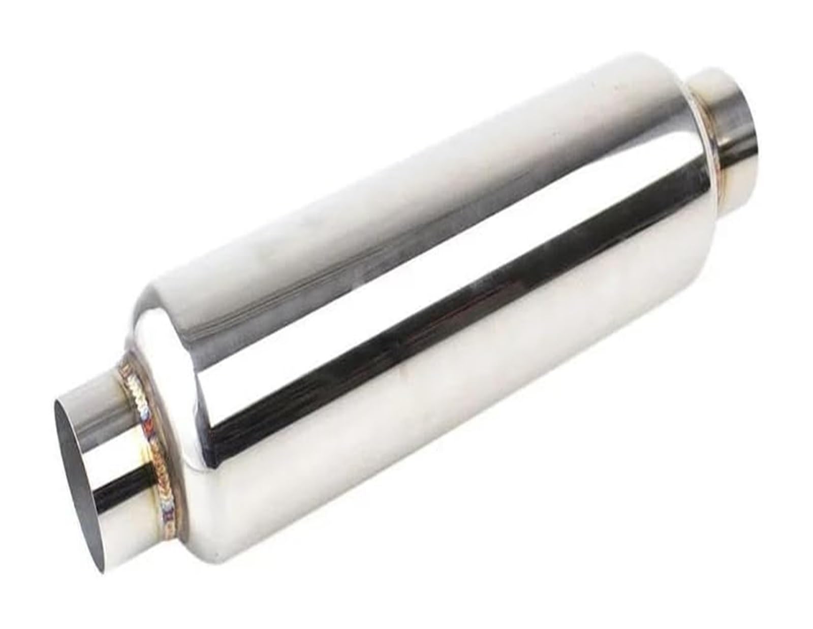 Tubo Escape Coche Punta 63mm Silenciador Acero Inoxidable Universal Carreras Garganta Trasera Silbato Coche Escape Tubo Silenciador
