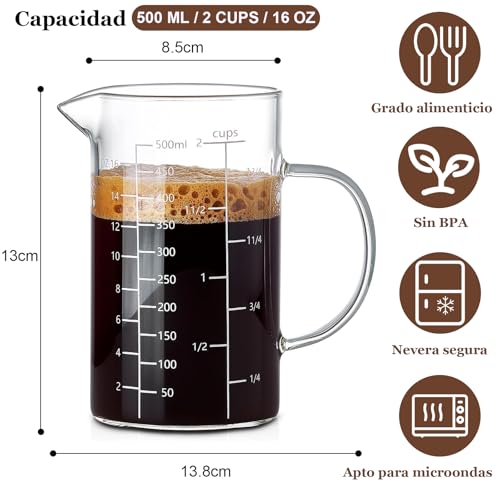 La Mejor Recopilación de Vasos y jarras medidores los 10 mejores. 8 Imagen adicional