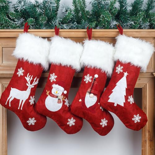 TOYANDONA Grandes Meias De Natal Com Luz Jumbo Doce Meia LED Árvore De Natal Pendurado Meia Ornament