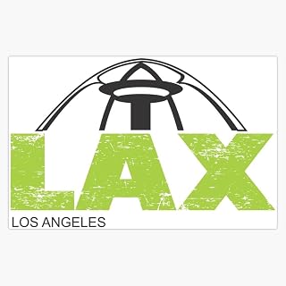 MAGNET LAX Los Angeles International Airport Magnetic Bumper Sticker 5"