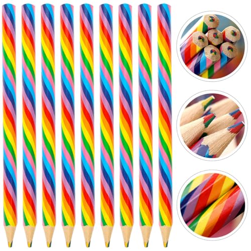 Set de 12 lápices de colores madera arcoíris miniatura 7