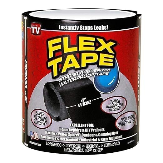 RP MALL Flex tape Strong Rubberized Waterproof Flex Tape Strong Adhesive Waterproof Sealant Tape Instantly Stops Leakages Permanent Repair for Roof Leaks, Surface Crack, Water tank (B0D8ZX1G63) Amazon Price History, Amazon Price Tracker