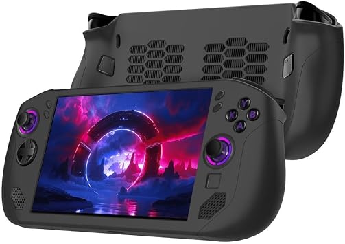 For Legion GO S Ergonomic Silicone Sleeve Full Protection, Anti Scratch, Comfortable Grip for Extended Use Black