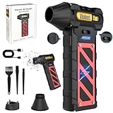 Electric Air Duster-Compressed Air Duster,60mph Wind Stepless Speed Canned Air for PC/Compute/Electronics/Home&Car Cleaning, 150000RPM Air Blower to Spray Air Can Dust Off Keyboard Cleaner (Black)