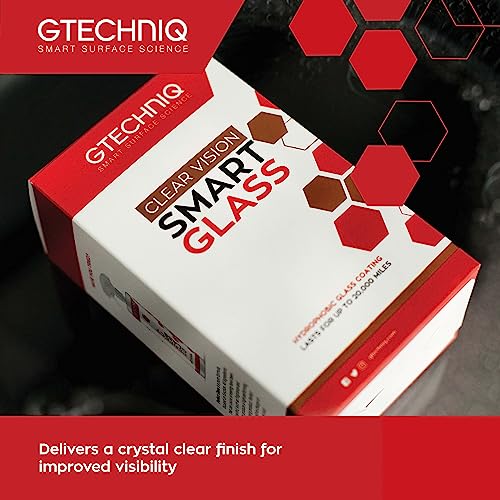 Image of Gtechniq G1 Smart Glass Water Repellent Spray 3.4 fl oz | Glass Coating Repels Rain and Dirt, Improves Visibility, Long-Lasting Clear Protection